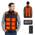 Heated Gilet for Men, Heated Jacket 21 Zones with 20000mAh Power Bank